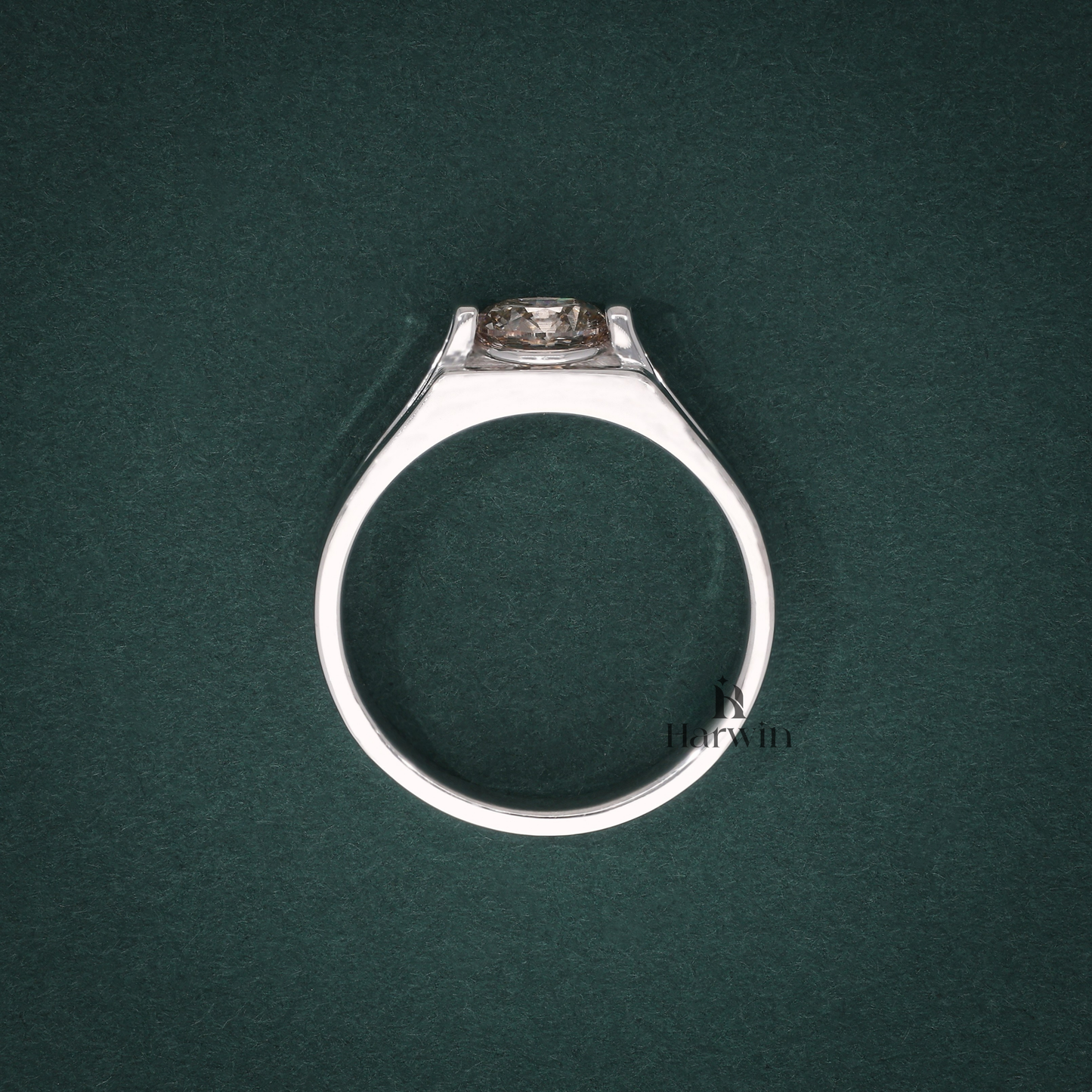 925 Sterling Silver Moissanite  Ring