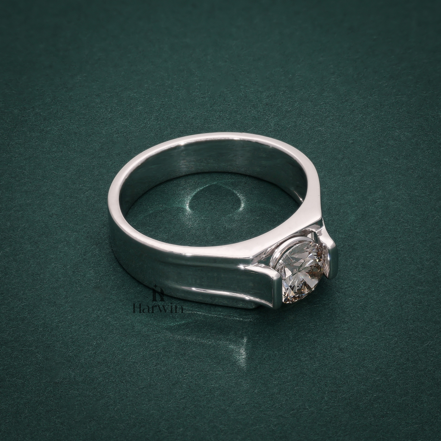 925 Sterling Silver Moissanite  Ring