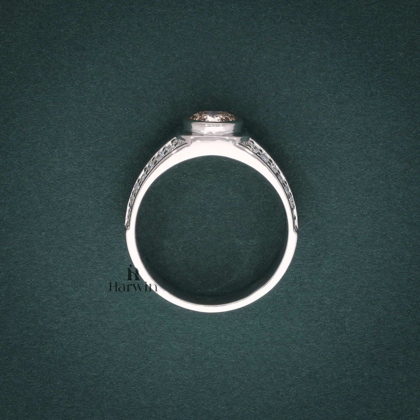 1.49 Ct Men's Moissanite Engagement Ring