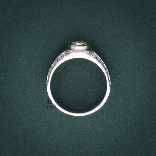 1.49 Ct Men's Moissanite Engagement Ring