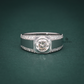 1.49 Ct Men's Moissanite Engagement Ring
