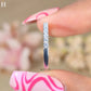 Round Diamond Moissanite Simple Pave Half Eternity Diamond Ring, Matching Band