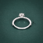 Round Moissanite Engagement Ring