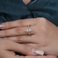 marquise shaped Moissanite  ring
