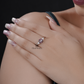 Pink Stone Round Shaped Ring