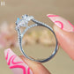 4CT Elongated Cushion Cut Moissanite Wedding Ring