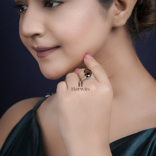 Oval Moissanite Ring