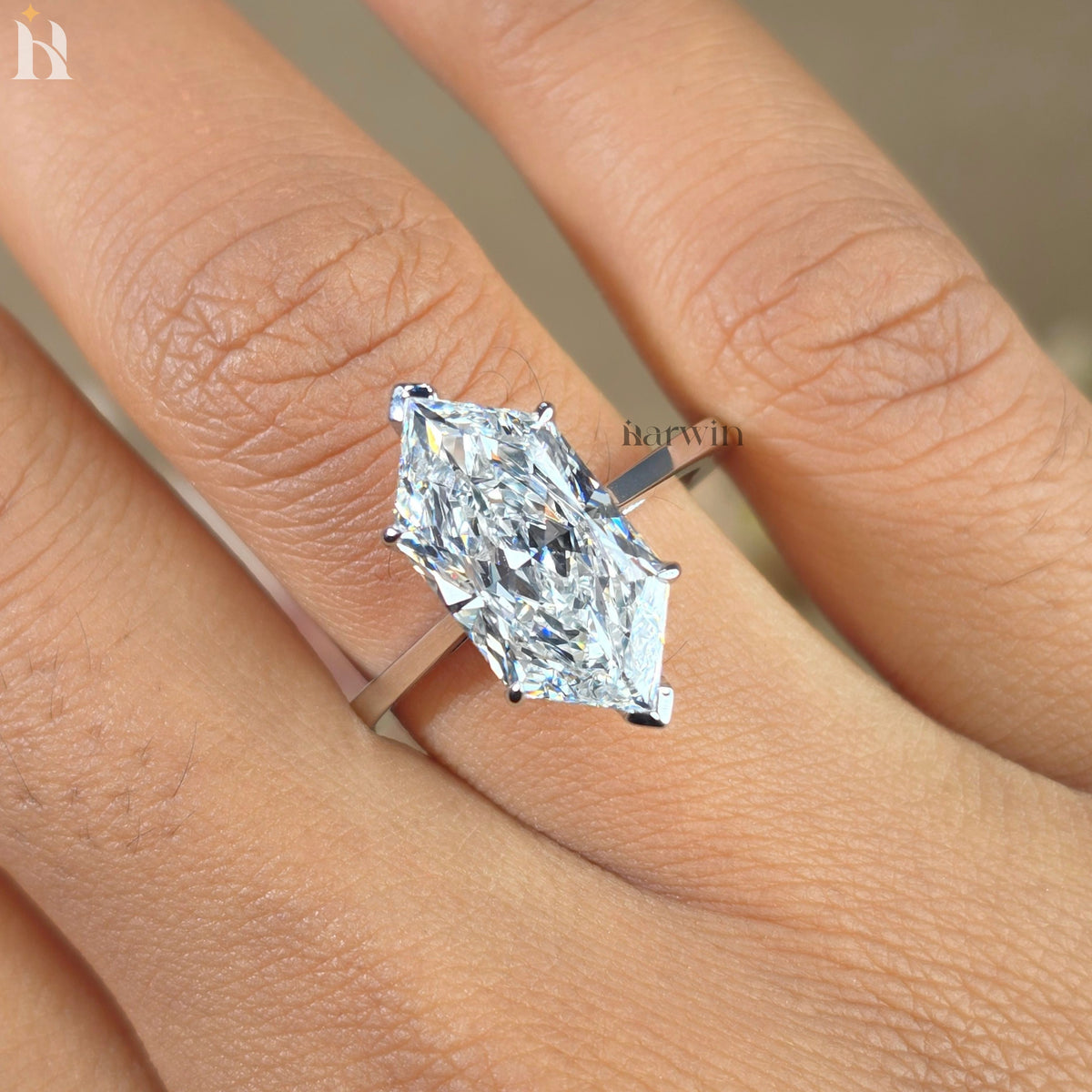 5 CT Dutch Marquise Lab-Grown Diamond Engagement Ring Antique Cut Anniversary Ring
