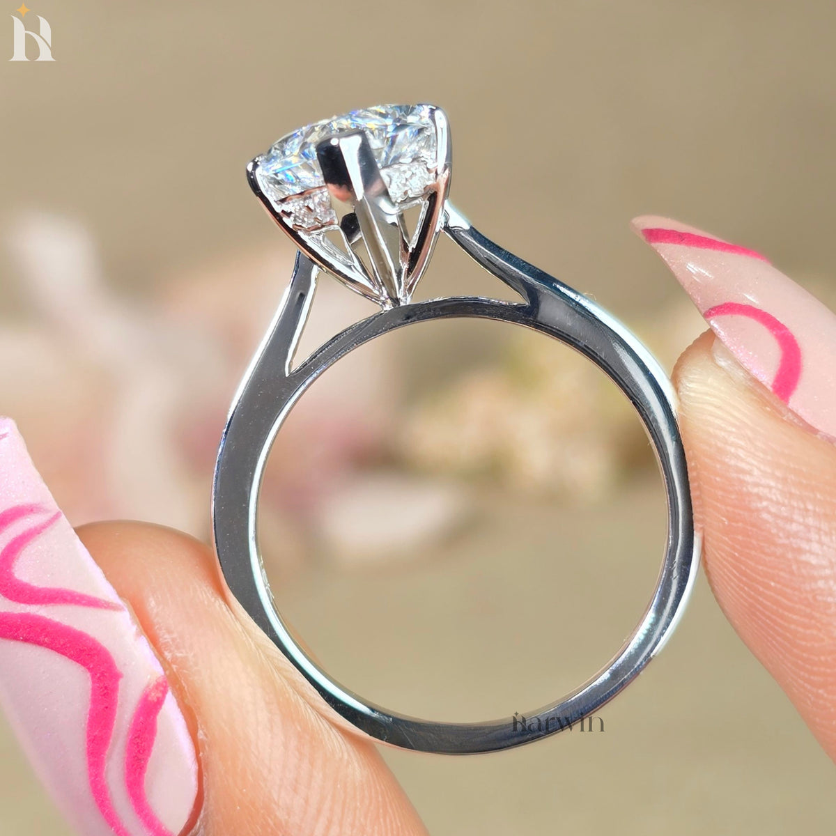 5 CT Dutch Marquise Lab-Grown Diamond Engagement Ring Antique Cut Anniversary Ring