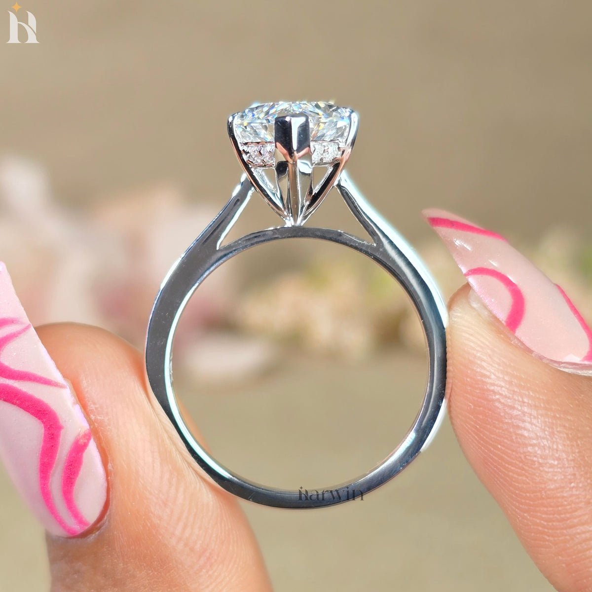 5 CT Dutch Marquise Lab-Grown Diamond Engagement Ring Antique Cut Anniversary Ring