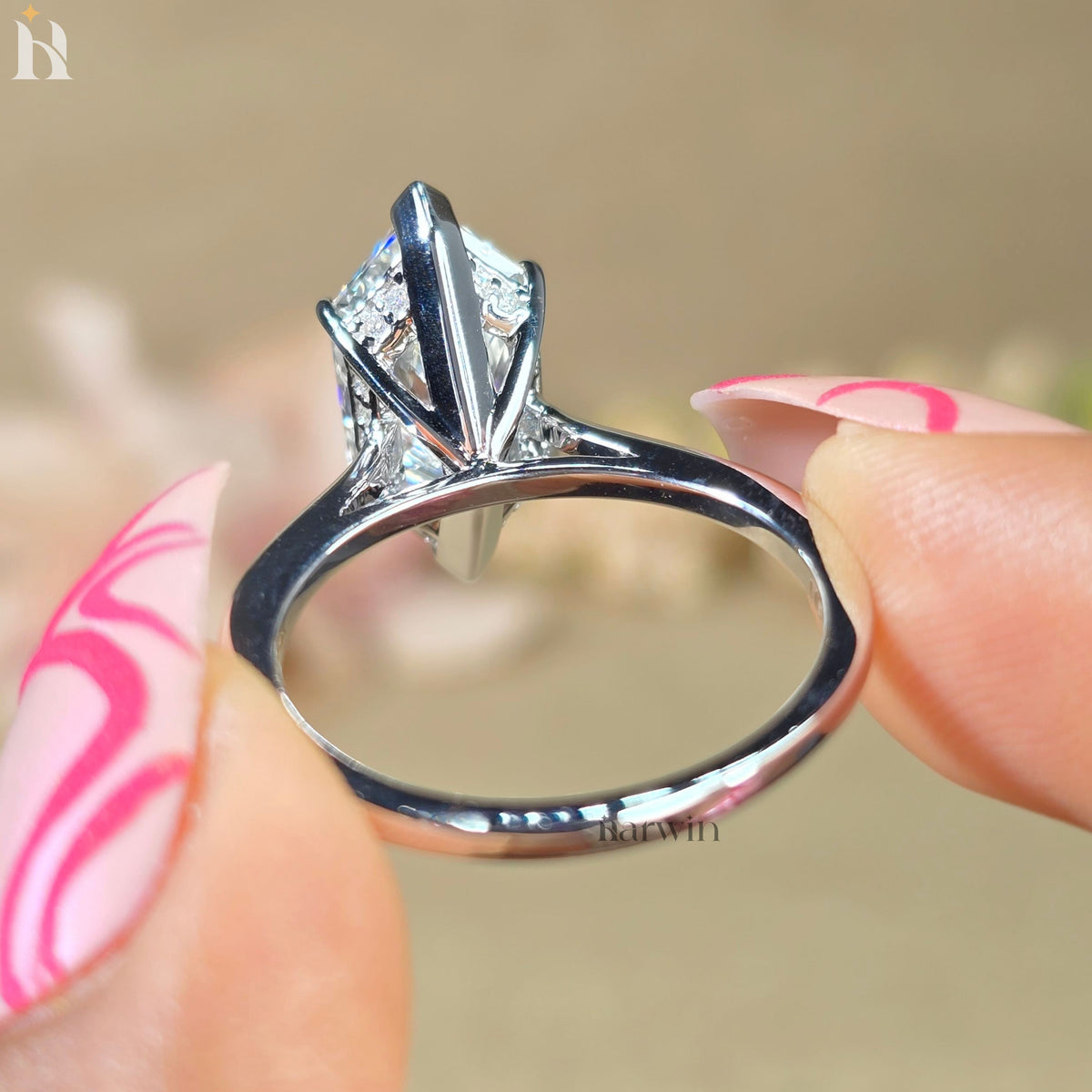 5 CT Dutch Marquise Lab-Grown Diamond Engagement Ring Antique Cut Anniversary Ring