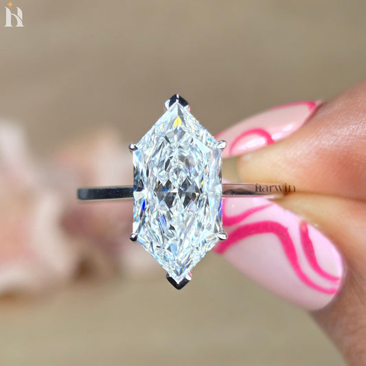 5 CT Dutch Marquise Lab-Grown Diamond Engagement Ring Antique Cut Anniversary Ring