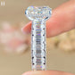 5CT Radiant Moissanite Engagement Ring Micro pave Eternity Band white Gold Heiress Wedding Set