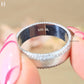 Men's 14k White Gold and Round Diamond Beveled Edge Wedding Band