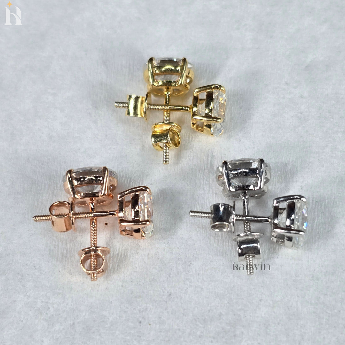 Sparking Oval Moissanite Solitaire Stud Earrings, Everyday Elegance, Bridal Jewelry Gift for Her