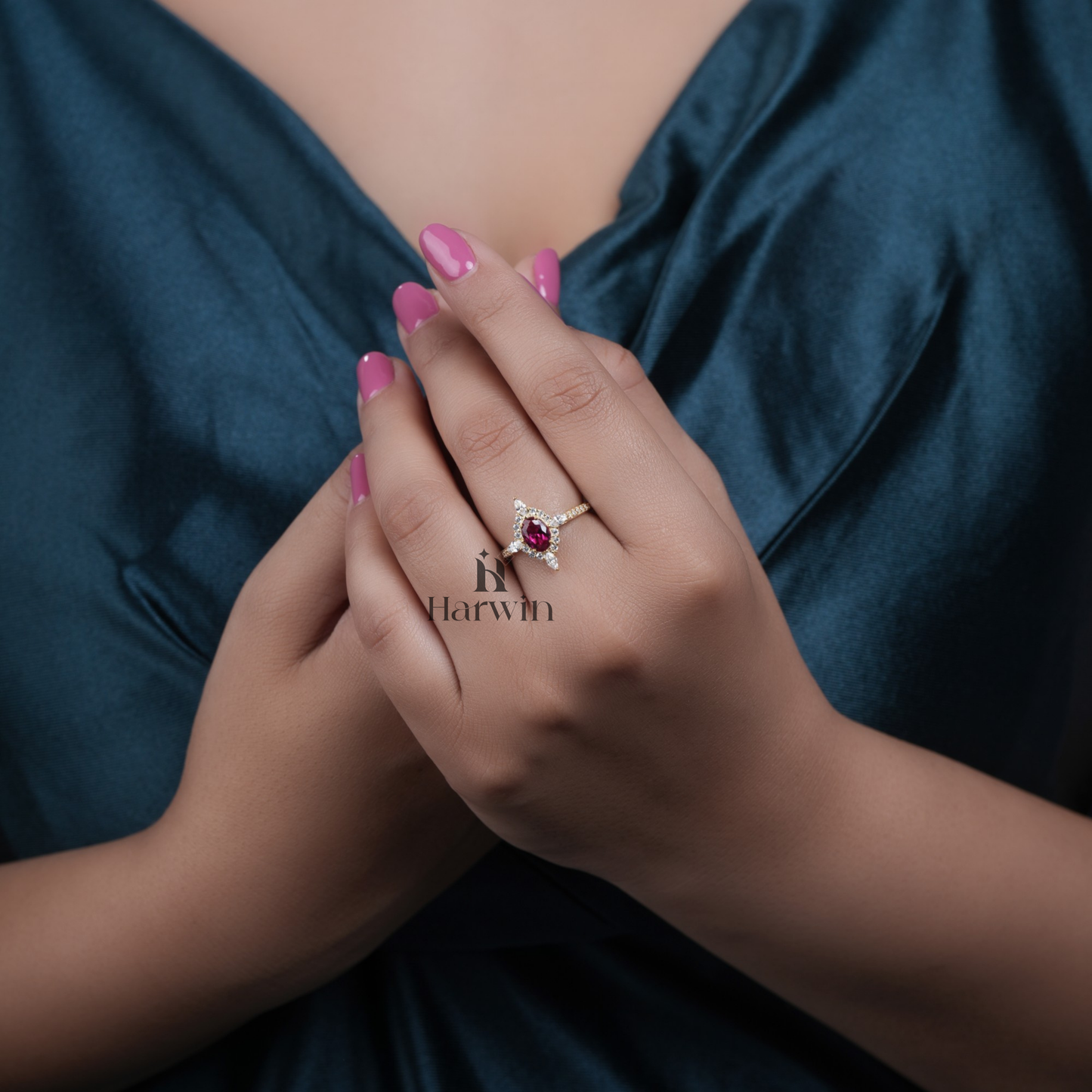 Genuine Natural Yellow Topaz Ring