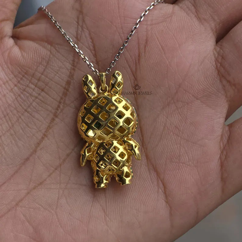 925 Sterling Silver Labubu Doll