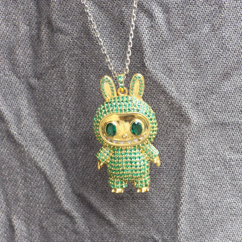925 Sterling Silver Labubu Doll