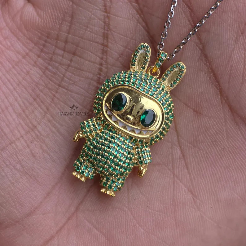 925 Sterling Silver Labubu Doll