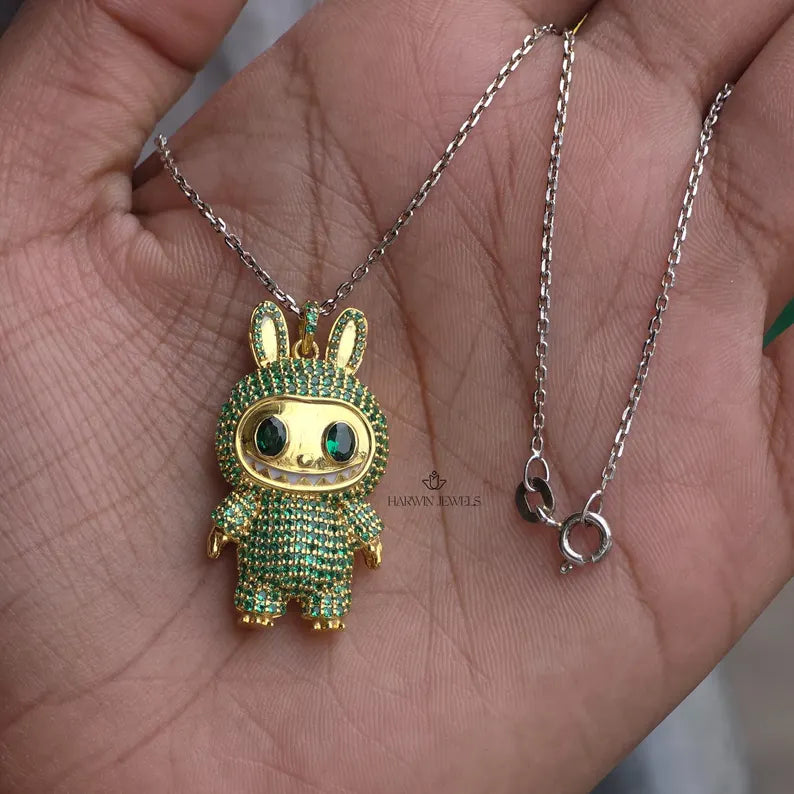 925 Sterling Silver Labubu Doll