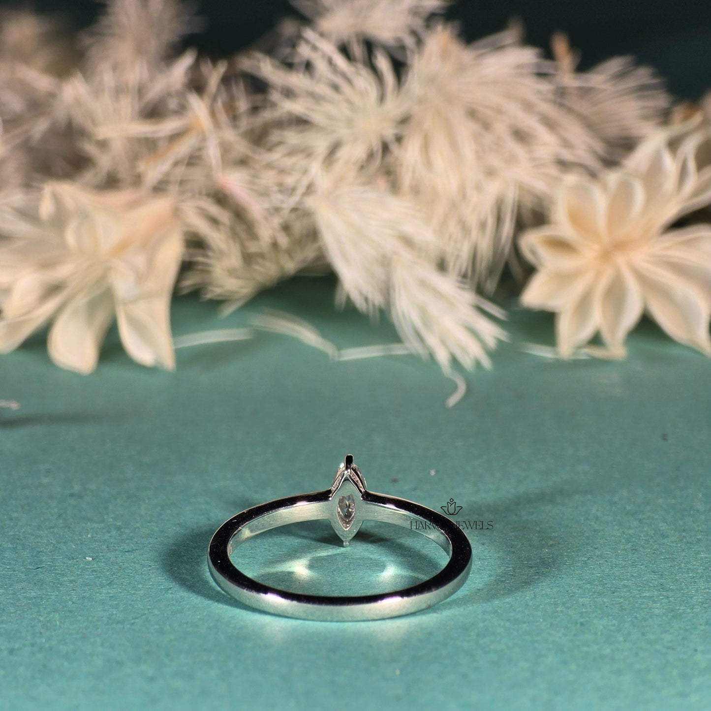 0.40 CT to 1.20 CT Solitaire Diamond Engagement Ring/Marquise Cut Lab Diamond Wedding Ring/Lab Grown Diamond Bridal Ring/10K Solid Gold Ring