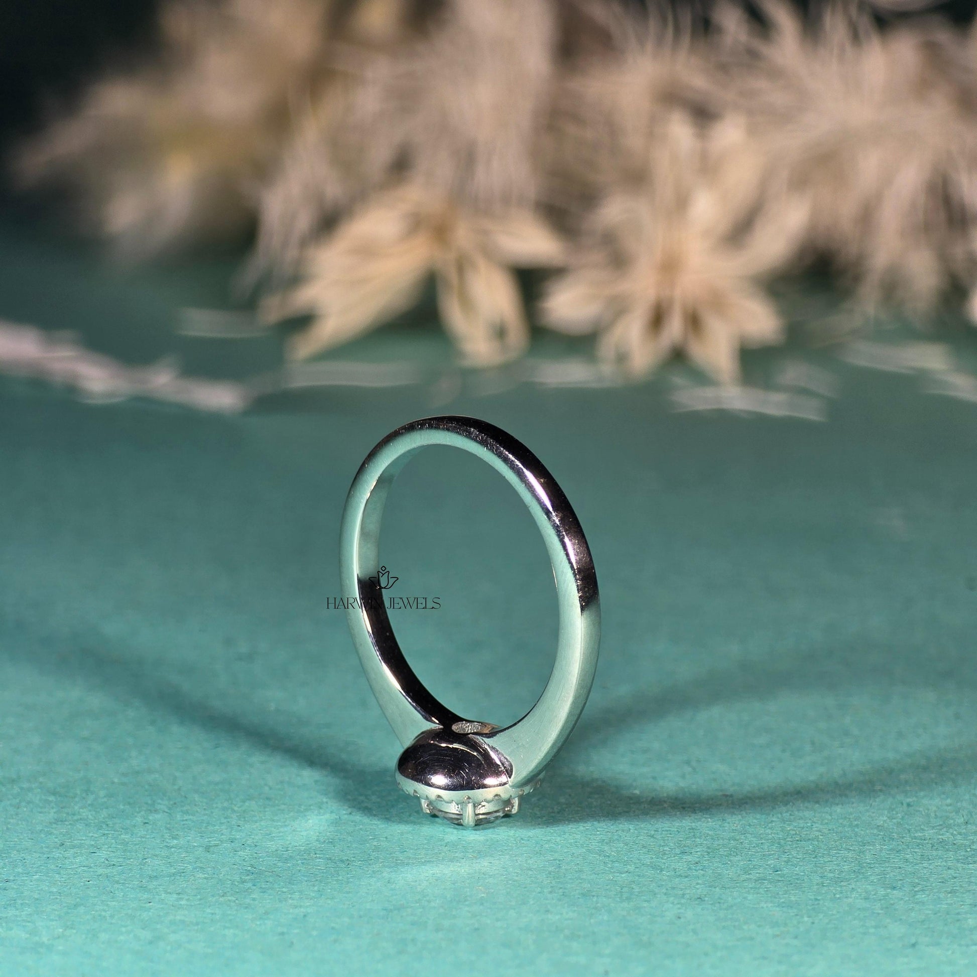 0.75CT to 1.25CTRound Lab Grown Diamond Wedding Ring,Halo Engagement Ring for Her,Bridal Ring, Anniversary Gift,Proposal Ring for Girlfriend