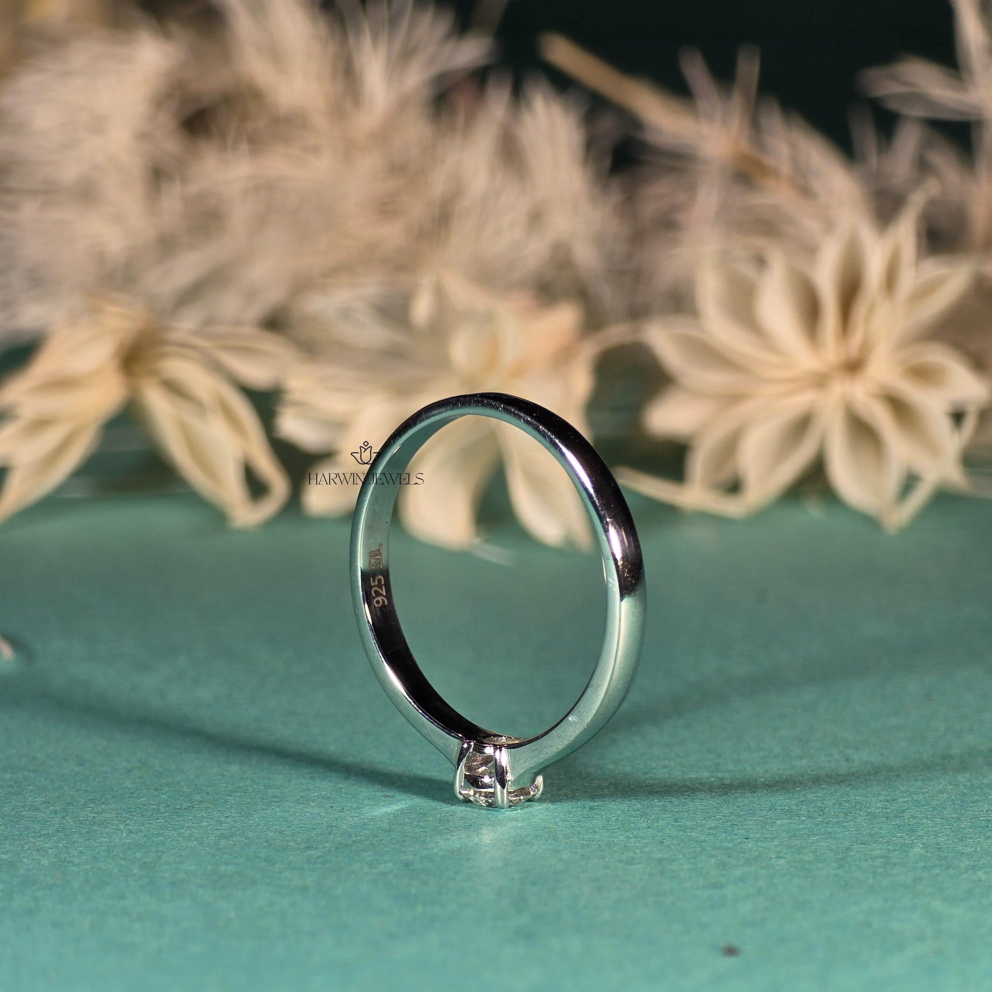 0.30CT to 0.75 CT Solitaire Engagement Ring, Round Cut Lab Grown Diamond Ring, Lab Diamond Wedding Ring, Birthday/Anniversary Gift for Her