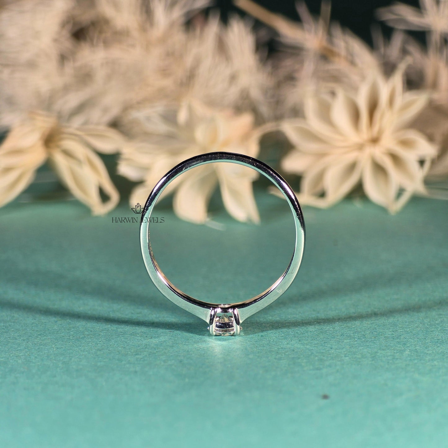 0.30CT to 0.75 CT Solitaire Engagement Ring, Round Cut Lab Grown Diamond Ring, Lab Diamond Wedding Ring, Birthday/Anniversary Gift for Her