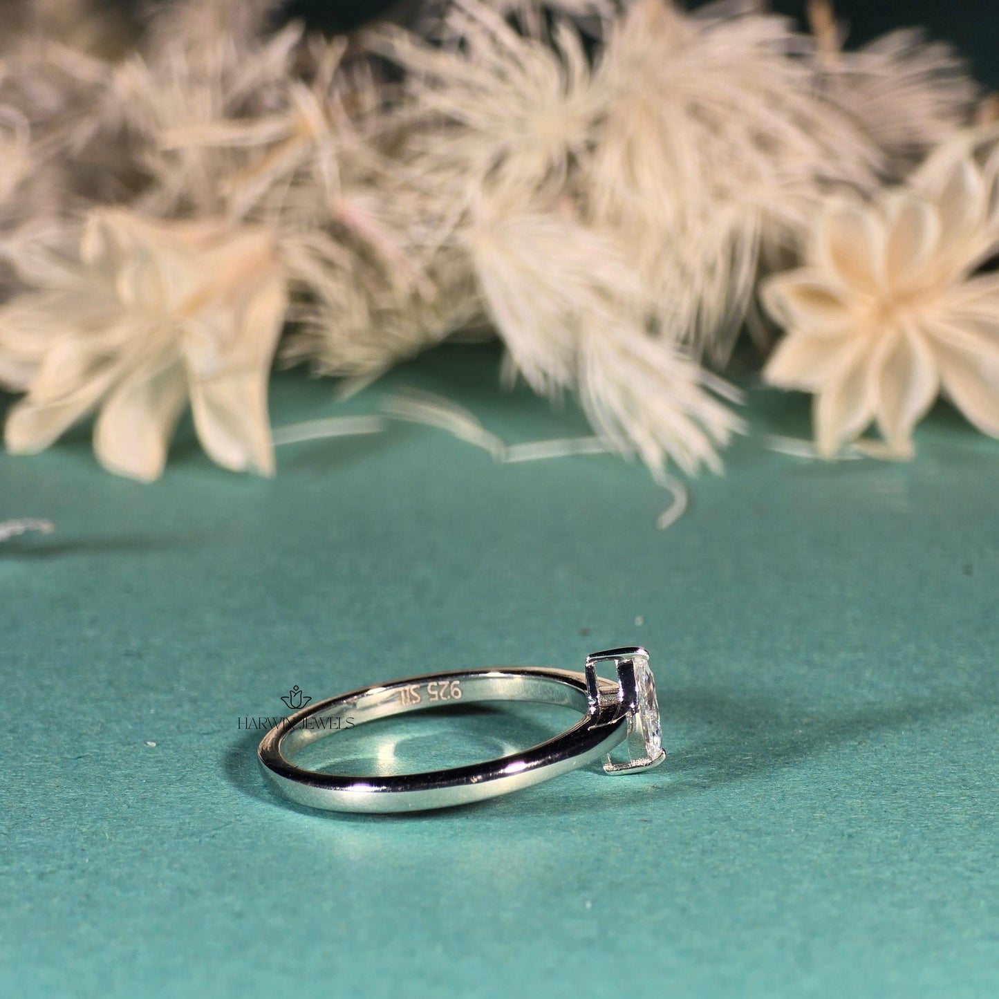 0.40 CT to 1.20 CT Solitaire Diamond Engagement Ring/Marquise Cut Lab Diamond Wedding Ring/Lab Grown Diamond Bridal Ring/10K Solid Gold Ring