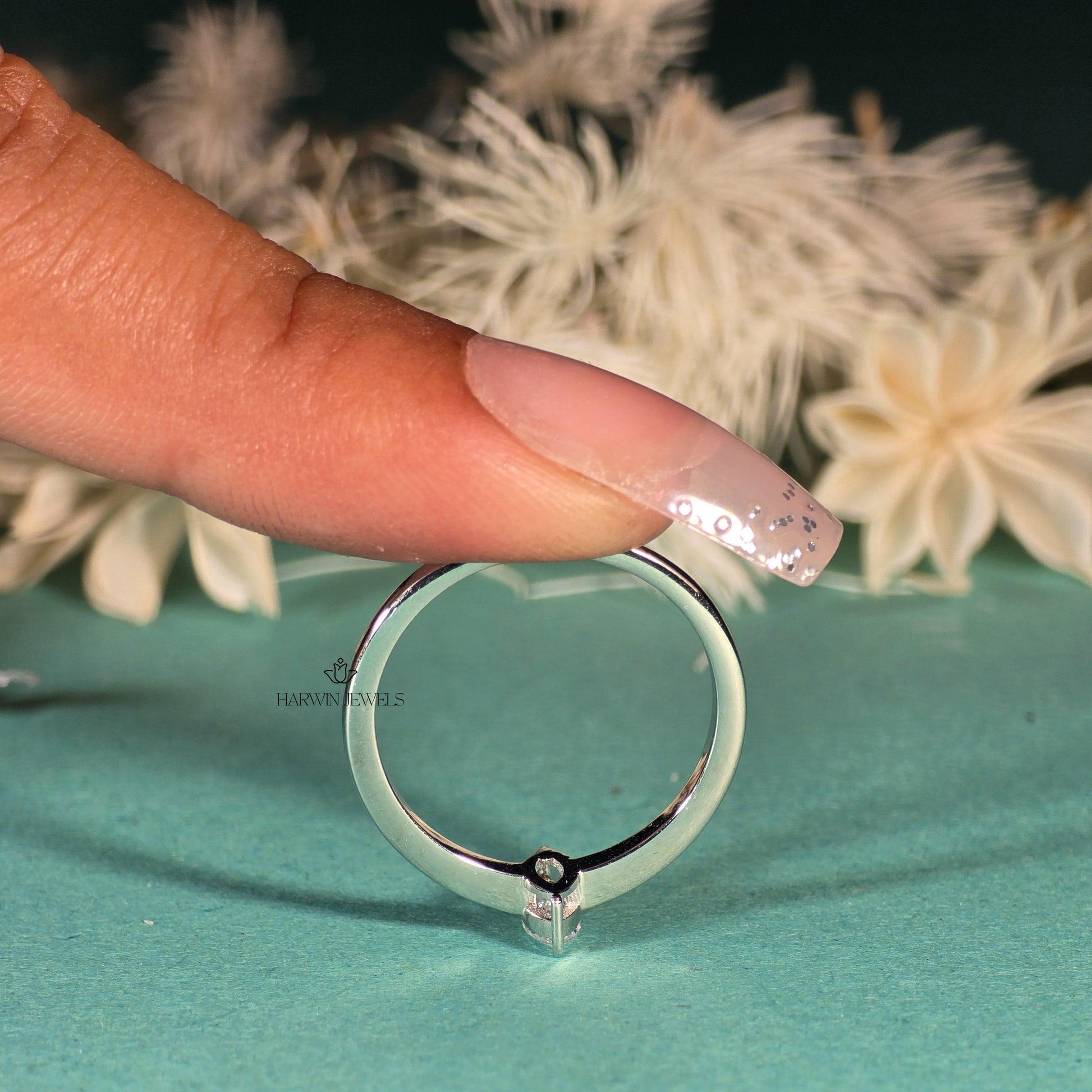 0.40 CT to 1.20 CT Solitaire Diamond Engagement Ring/Marquise Cut Lab Diamond Wedding Ring/Lab Grown Diamond Bridal Ring/10K Solid Gold Ring