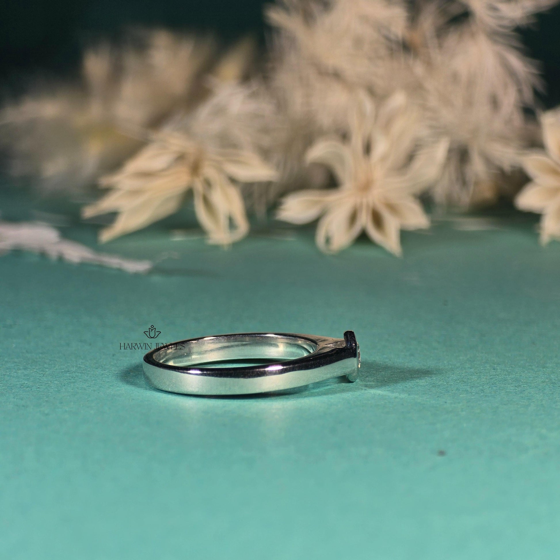 0.30CT to 0.75 CT Round Brilliant Cut Lab Grown Diamond Solitaire Ring, Lab Grown Diamond Wedding Ring, Round Cut Solitaire Bezel Set Ring