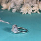 14K White Gold Three Stone Ring, 1.50 CT Oval Cut Moissanite Engagement Ring, Two Round Side Stone Wedding Ring, Anniversary Unique Gift
