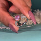 Pink Heart Moissanite Engagement Ring | Pink Heart Cut Ring | 2CT | Wedding Solitaire Ring 14K Solid White Gold Ring/ Promise Designer Ring