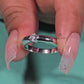 0.5CT to 1.5CT IGI Certified Lab Grown Diamond 18K White Gold Engagement Ring Unique Tension Set Diamond Promise Ring Wedding Ring for Her
